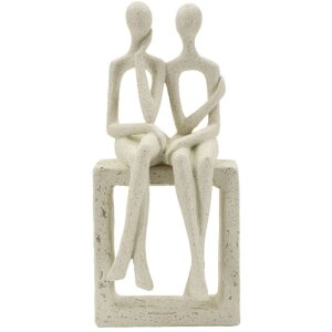 Mauro Ferretti Stons Пара Статуэтка 11,5x9x25 см кремовая