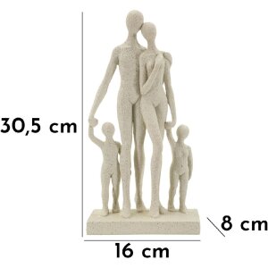 Mauro Ferretti Stons Фігурка Сімя 16x8x30,5 см кремова