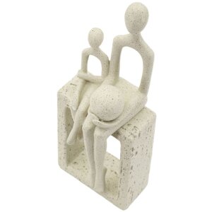 Статуэтка Mauro Ferretti Stons Материнство 10x7,5x26 см кремовая
