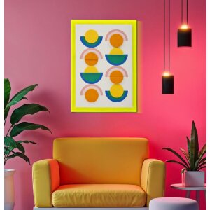 Mauro Ferretti Настенное панно Pop Art с рамой 50x3,3x70 см