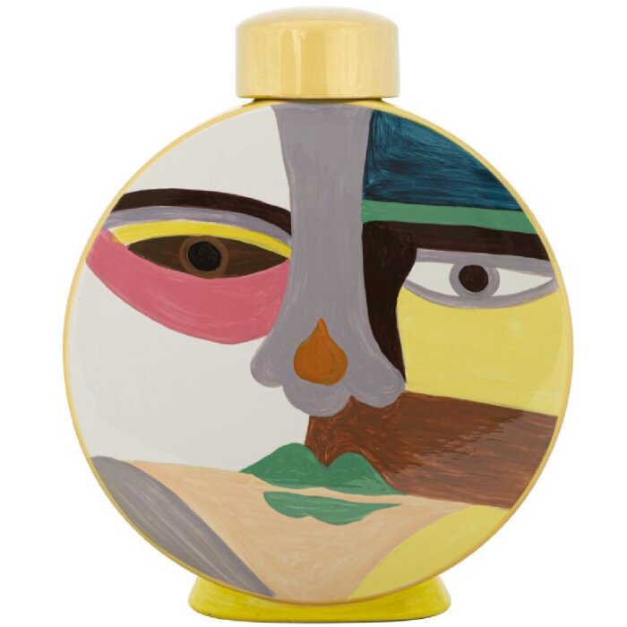 Ваза Mauro Ferretti Piccassy Цветная Круглая 23x9x28 см