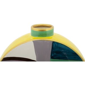 Ваза Mauro Ferretti Piccassy Цветная Круглая 23x9x28 см