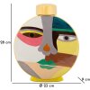 Ваза Mauro Ferretti Piccassy Цветная Круглая 23x9x28 см