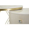 Mauro Ferretti Кофейные столики Votix 2 шт. кремовый золотой 70x48-50x43,5 см