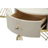 Mauro Ferretti Кофейные столики Votix 2 шт. кремовый золотой 70x48-50x43,5 см