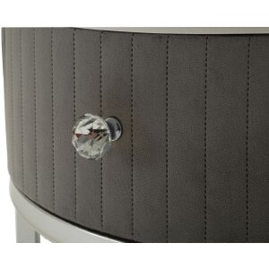 Mauro Ferretti Кофейні столи Greys 2 шт 70x45 – 50x40 см сірі срібні