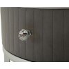 Mauro Ferretti Кофейні столи Greys 2 шт 70x45 – 50x40 см сірі срібні