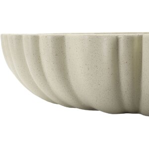 Чаша декоративная Mauro Ferretti Stons 40,5x38,5x9,5 см кремовая