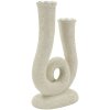 Подсвечник Mauro Ferretti Stons 12x7x20 см кремовый