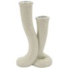 Свечник Mauro Ferretti Stons 10x6,5x17,5 см кремовый