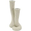 Свечник Mauro Ferretti Stons 10x6,5x17,5 см кремовый