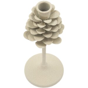 Подсвечник Mauro Ferretti Pigna Dune 9,5x22,5 см кремовый