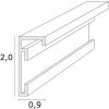Deknudt S029D1 Алюминиевый рамка Серебро 10x15-30x40 см с подставкой