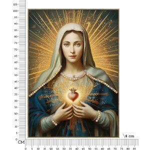 Mauro Ferretti Настенное изображение Madonna с рамой 72x4x102 см