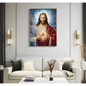 Mauro Ferretti Изображение Иисуса в раме 72x4x102 см