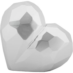 Mauro Ferretti Ваза Сердце 19x9x18 см серебряная
