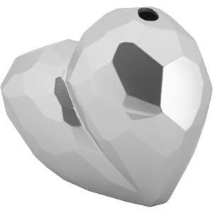 Mauro Ferretti Ваза Серце 19x9x18 см срібна