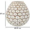 Mauro Ferretti Ваза Тибет Ø 27x27 см белая