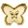 Чаша декоративная Butterfly 20,5x17,5x3 см золотая