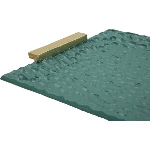 Grent Поднос 34x19,5x3 см зеленый с золотом декоративный