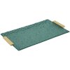 Grent Поднос 34x19,5x3 см зеленый с золотом декоративный