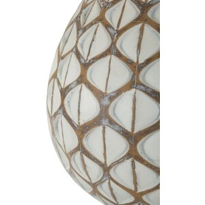 Mauro Ferretti Настільна лампа Tibet Ø35x52 см White Wash E27 Полірезин