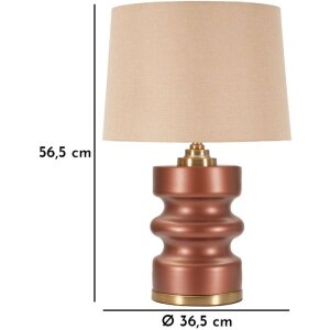 Rosenthal Настольная лампа стекло коричневый золото Ø36.5x56.5cm