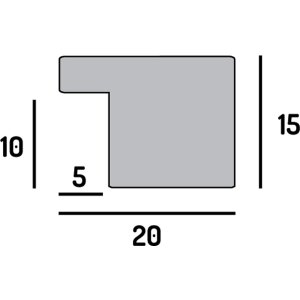 Рамка для фото FramesFactory Hekla 40x60 см Smoke Oak