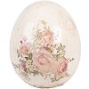 Clayre & Eef Декоративное яйцо с розами 10x12 см, винтажная керамика