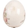Clayre & Eef Декоративное яйцо с розами 10x12 см, винтажная керамика