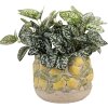 Clayre & Eef Цветочный горшок Лимоны Ø19x15 см Камень