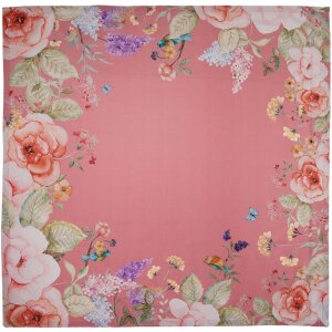 Clayre & Eef FFA01P Скатертина 100x100 см Рожева з...