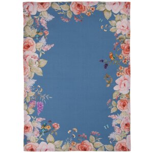 Clayre & Eef Кухонное полотенце синее 50x70 см с...
