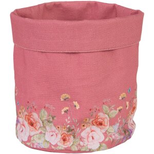 Clayre & Eef Корзинка для хлеба 15x16 см Цветочный...