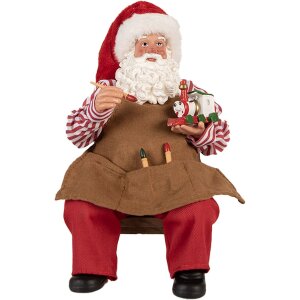 Clayre & Eef Фигурка Санта Клаус 13x10x28 см