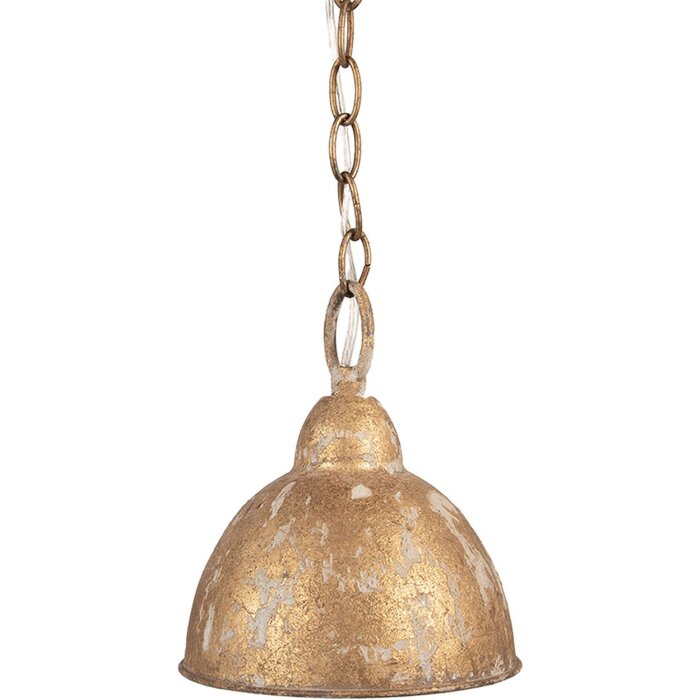 Clayre & Eef Підвісний світильник 6LMP801 Gold Ø20x22 см E14 Vintage