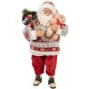 Clayre & Eef Фигурка Санта Клауса 13x13x28 см