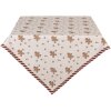 Clayre & Eef CGM01 Скатертина 100x100 см Бежево-коричнева