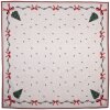 Скатертина Clayre & Eef TCH01 100x100 см Бежево-Зелено-Червона