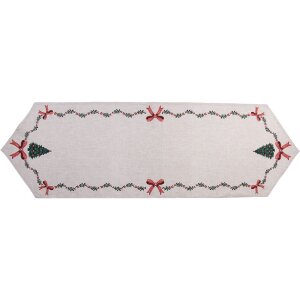 Clayre & Eef TCH65 Дорожка на стіл 50x160 см Бежева,...