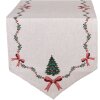 Clayre & Eef TCH65 Дорожка на стіл 50x160 см Бежева, Зелена, Червона