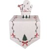 Clayre & Eef TCH65 Дорожка на стіл 50x160 см Бежева, Зелена, Червона