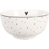 Clayre & Eef Миска BHSBO0002 14x7 см 500 мл Бело-черная