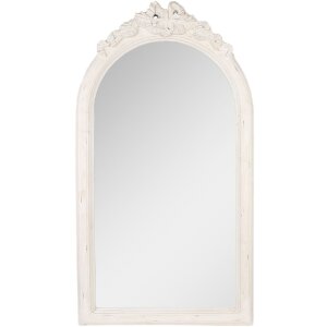 Clayre & Eef 52S326 Дзеркало настінне 50x4x92 см біле