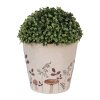 Clayre & Eef Цветочный горшок Ø 21x20 см бежево-коричневый