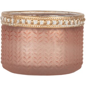 Clayre & Eef Подсвечник 6GL5214 Ø 7x4 см Розовый