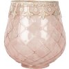 Clayre & Eef 6GL5221 Свічник рожево-золотий Ø 13 x 14 см