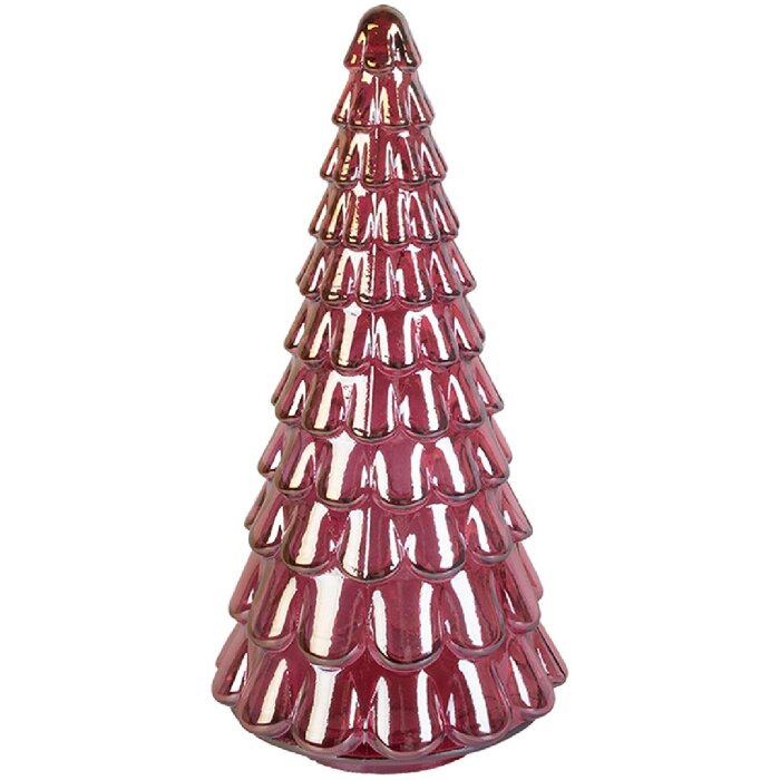Clayre & Eef 6GL5327 Декоративна ялинка рожева Ø 16x33 см