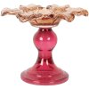Clayre & Eef Подсвечник 14x11 см Оранжево-Розовый Стекло