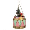 Clayre & Eef Декоративный барабан 21x34/43 см Розово-зеленый